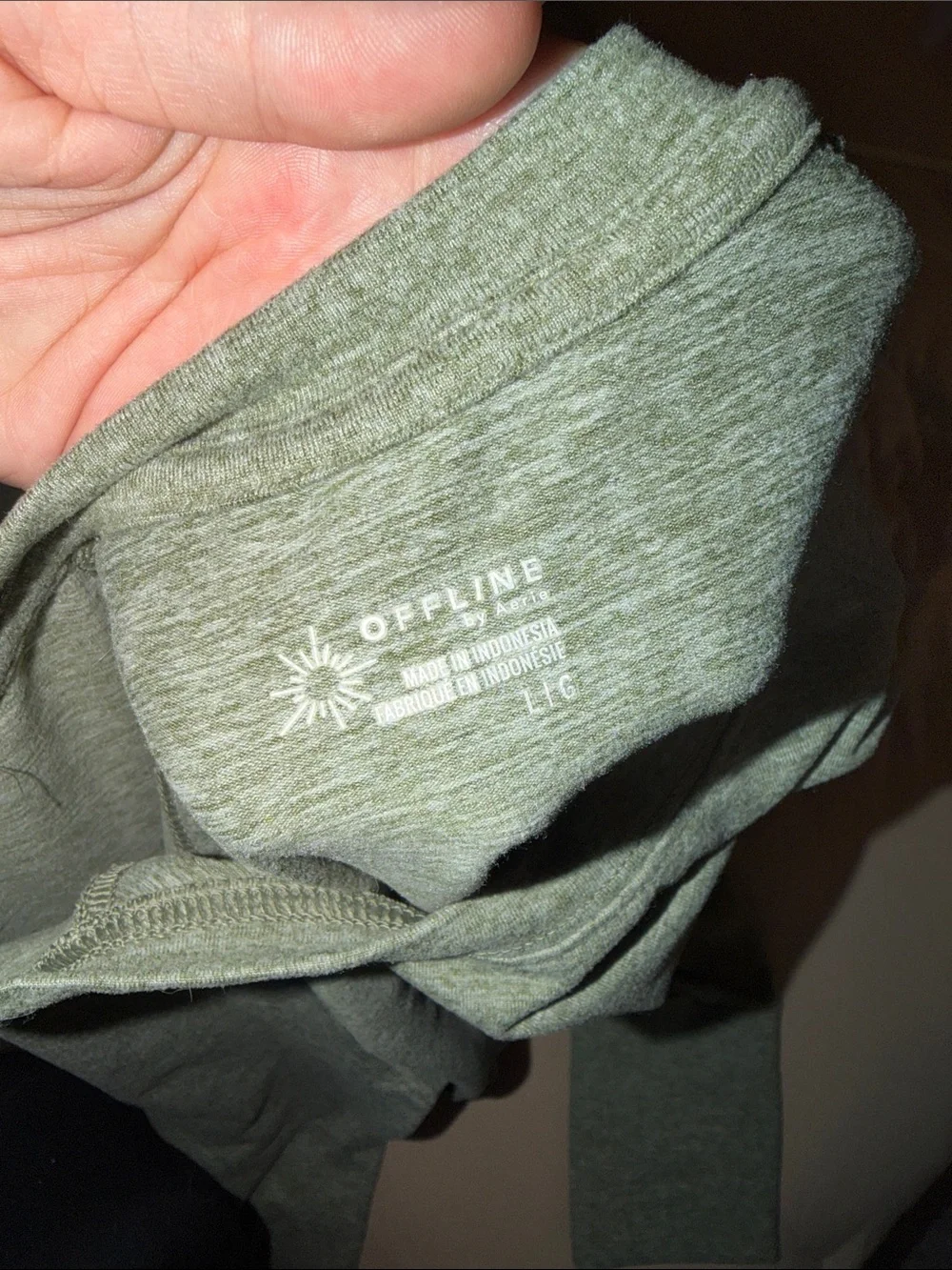 Aerie Weekend Away Matching Set - Olive Green